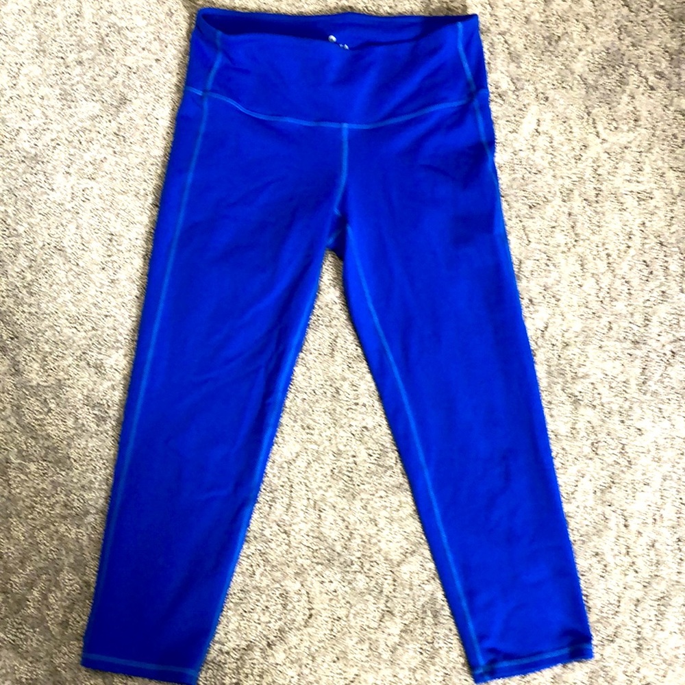 Athleta blue cropped leggings